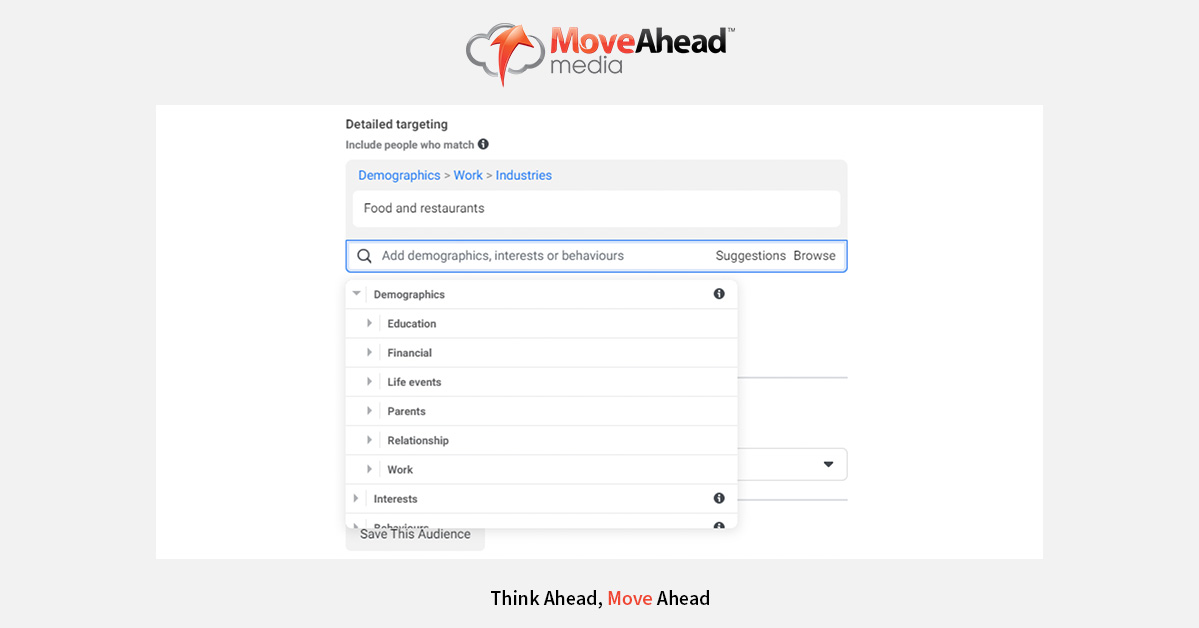 Detailed Targeting by Suggestions