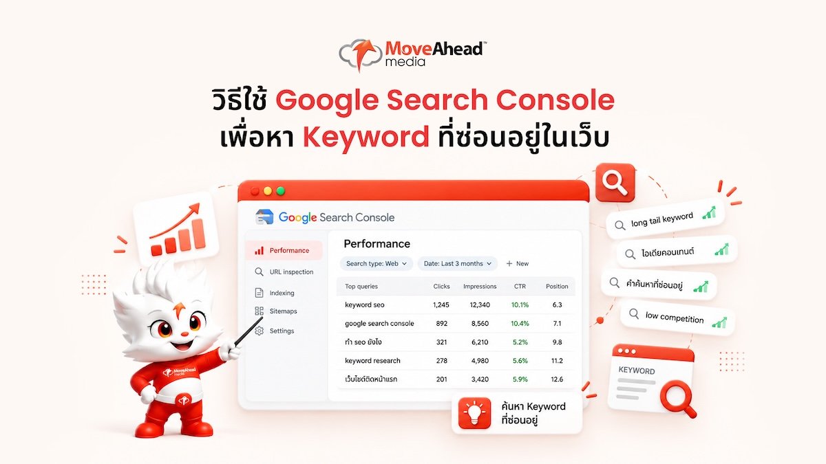 1-วิธีใช้ Google Search Console เพื่อหา Keyword ที่ซ่อนอยู่ในเว็บคุณแบบฟรี ๆ